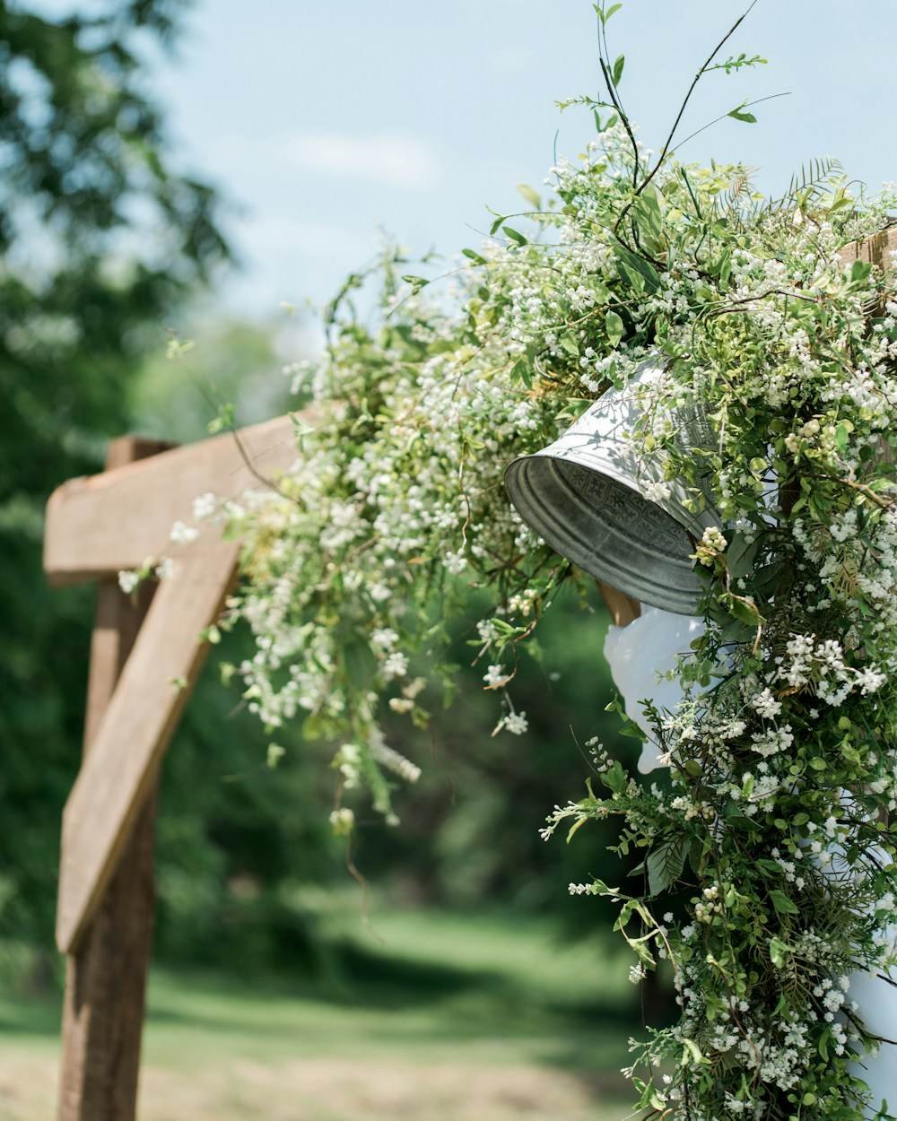 A floral installation