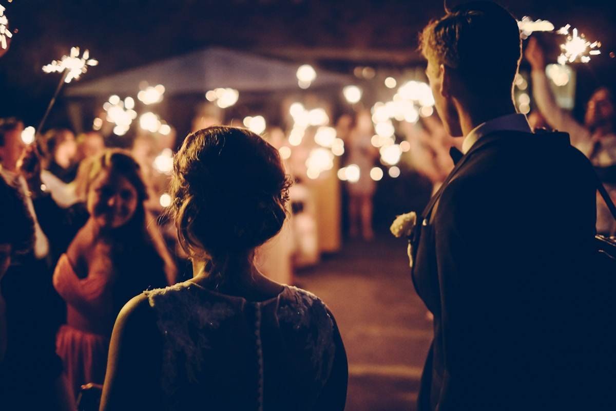 A frame from the wedding the couple called RahulGotHisCha